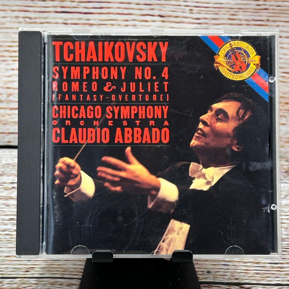 Tchaikovsky Symphony 4 Romeo &‎ Juliet Chicago Symph Claudio Abbado CD MK 44911
